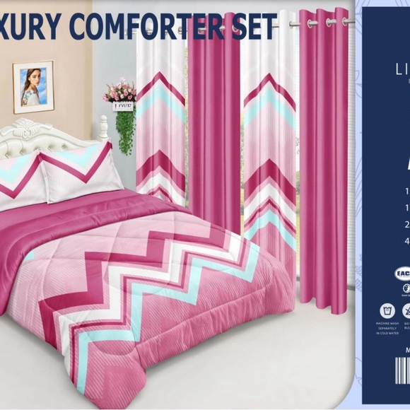 Luxury Red Comforter Set - Picture 6 of 10